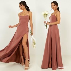 NWT Showpo Will It Be Us Dress in Dusty Rose